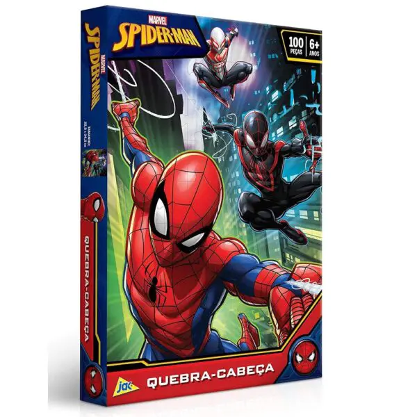 Quebra Cabeca Homem Aranha 100 Pecas +6 Anos 2395 Toyster