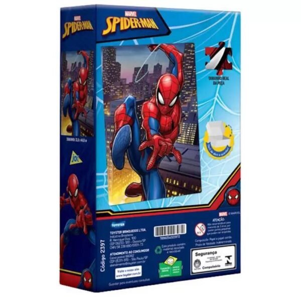 Quebra Cabeca Homem Aranha 200 Pecas +7 Anos Toyster - Imagem 2