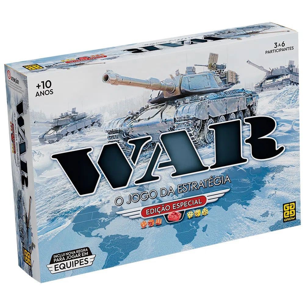Jogo War II Tabuleiro - O Jogo da Estratégia com Batalhas Aéreas Grow -  Jogos de Tabuleiro - Magazine Luiza