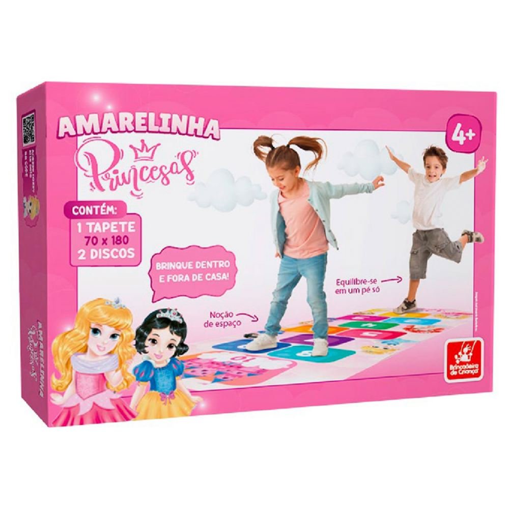 Jogo Amarelinha - Brinquedo Interativo Em Lona - Rosa em Promoção na  Americanas