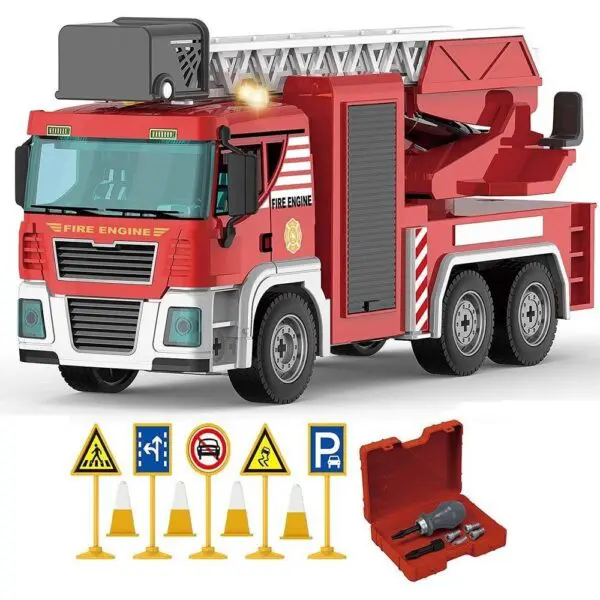 Carrinho De Brinquedo Caminhao Bombeiro 95 Pcs - Polibrinq