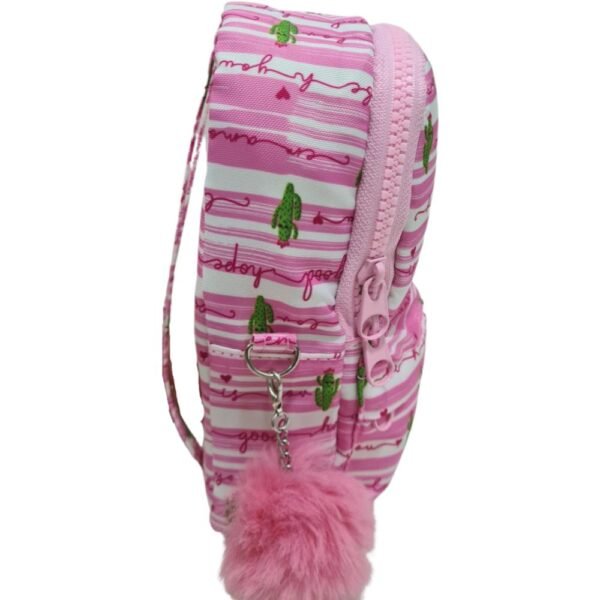 Estojo Mini Mochila Cactos Rosa Daterra - Imagem 4