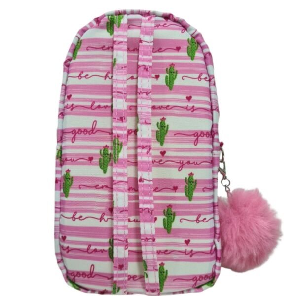Estojo Mini Mochila Cactos Rosa Daterra - Imagem 3