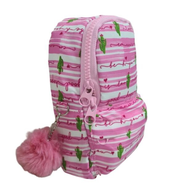 Estojo Mini Mochila Cactos Rosa Daterra - Imagem 2
