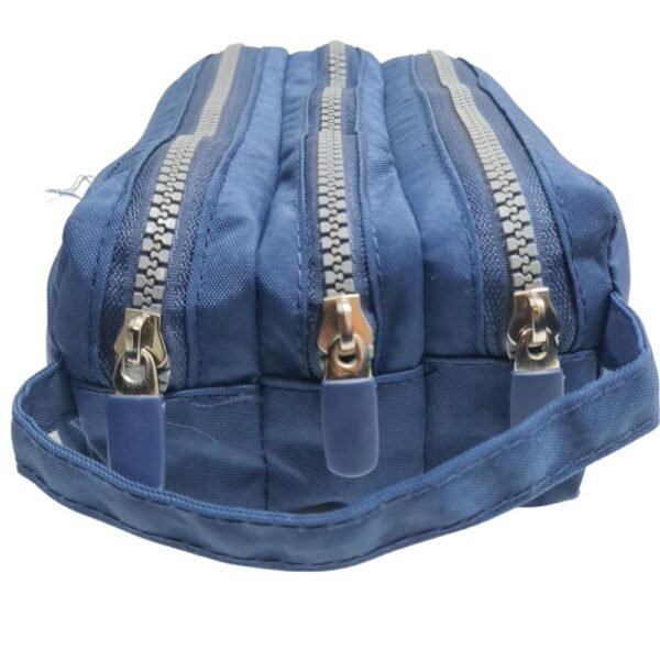 Estojo Triplo Nylon Azul Marinho Daterra - Imagem 2