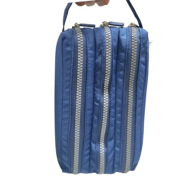 Estojo Triplo Nylon Azul Marinho Daterra - Imagem 3