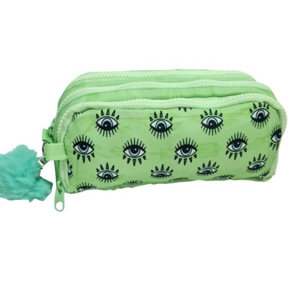Estojo Triplo Nylon Verde Olho Daterra