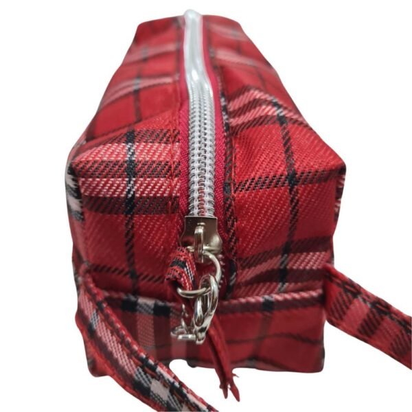 Estojo Xadrez com Alca Vermelho Daterra - Imagem 3