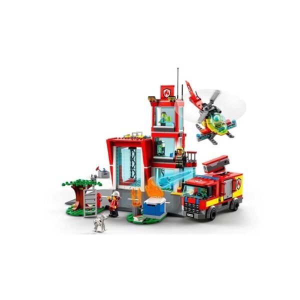 Lego City Quartel Dos Bombeiros Construcao 540 Pecas 60320 - Imagem 4