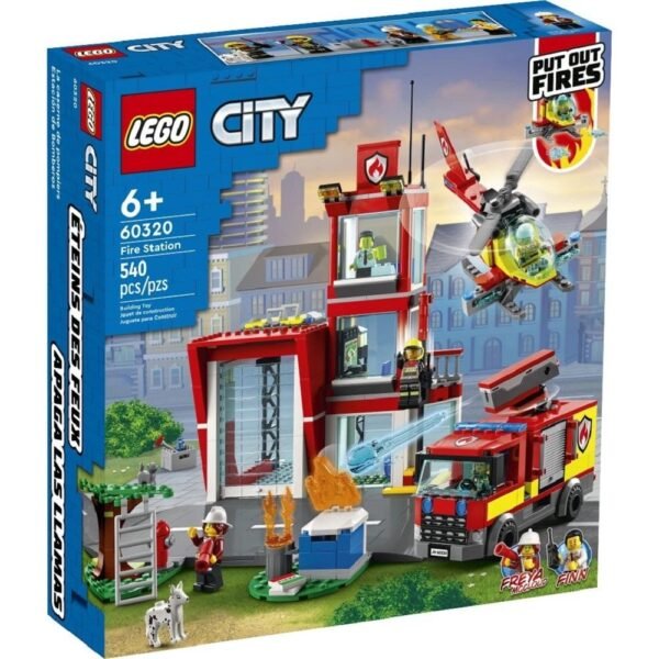 Lego City Quartel Dos Bombeiros Construcao 540 Pecas 60320