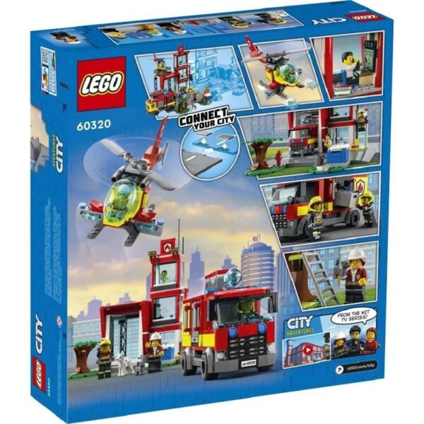 Lego City Quartel Dos Bombeiros Construcao 540 Pecas 60320 - Imagem 2