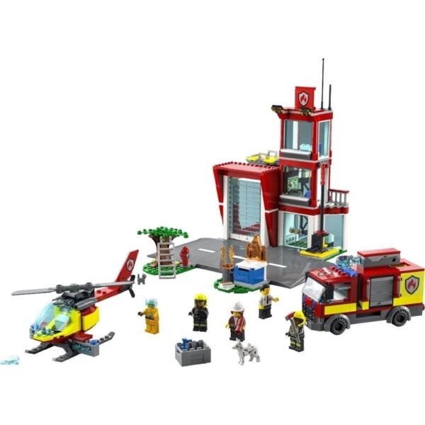 Lego City Quartel Dos Bombeiros Construcao 540 Pecas 60320 - Imagem 3
