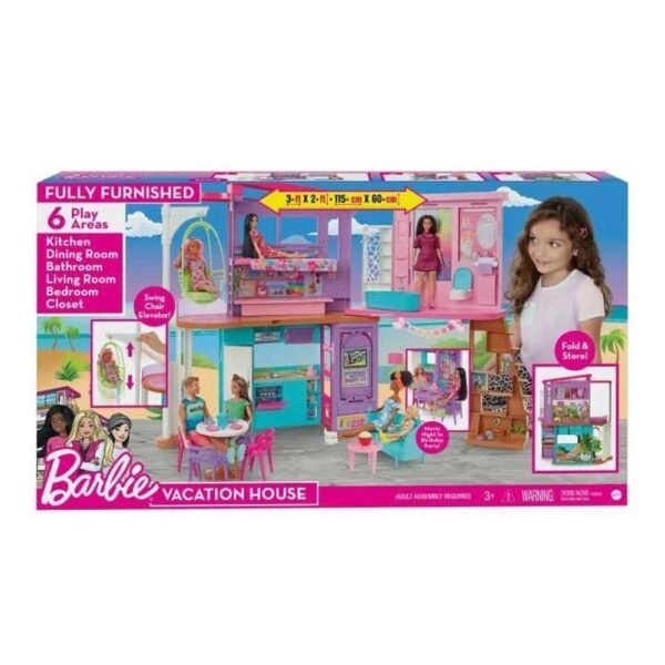 Playset Barbie Casa de Ferias - Malibu - HCD50 - Mattel - Imagem 2