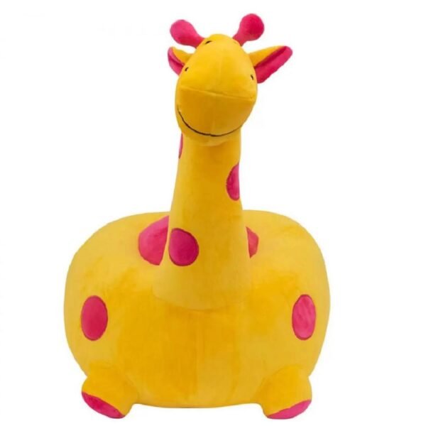 Puff Pelucia Girafa Amarelo 48Cm Fofy - Imagem 4