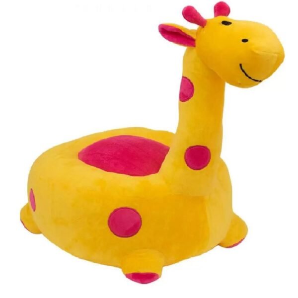 Puff Pelucia Girafa Amarelo 48Cm Fofy