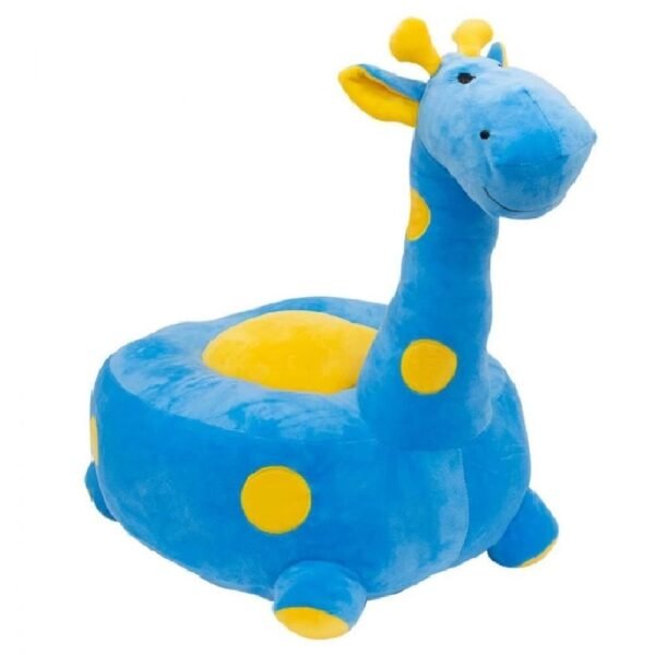 Puff Girafa Pelúcia Azul 48cm Fofy