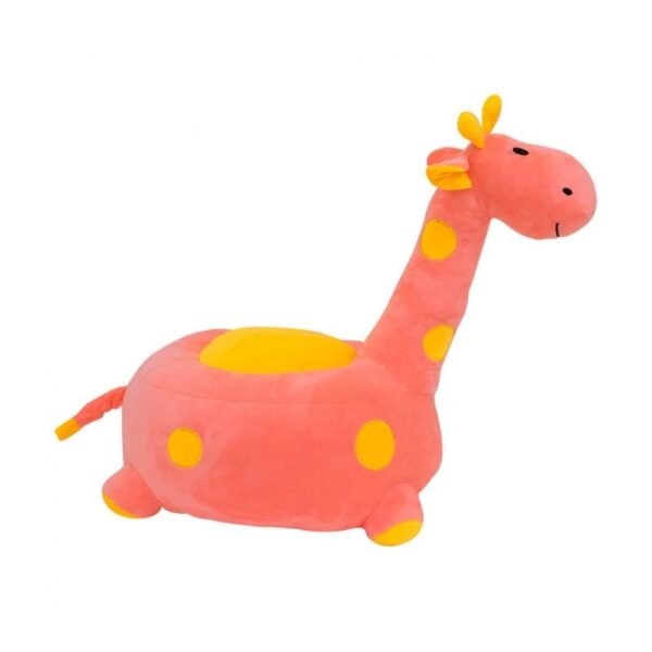 Puff Girafa Pelucia Rosa 48cm Fofy - Imagem 2