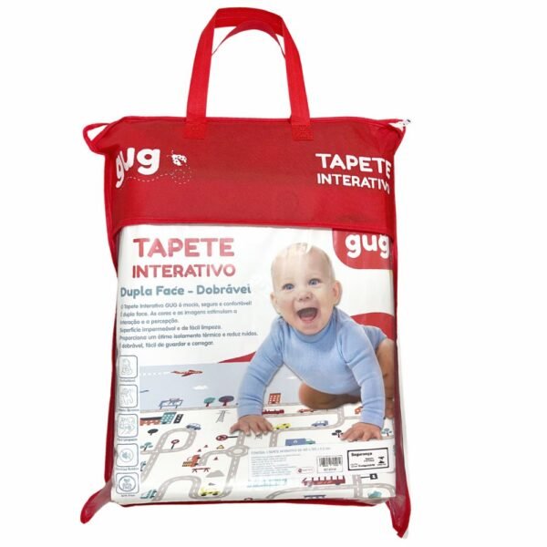 Tapete de Bebe Interativo Dupla Face de Atividades 180x120Cm