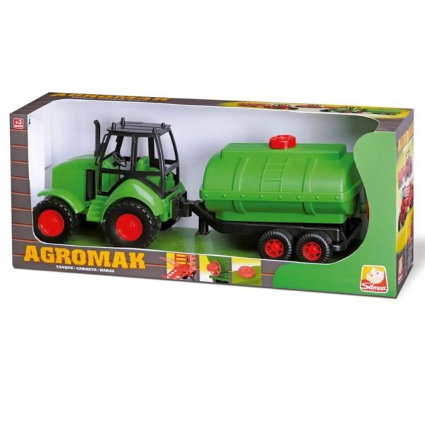 Trator Infantil Com Carreta Tanque Agromak SORTIDO Silmar - Imagem 5