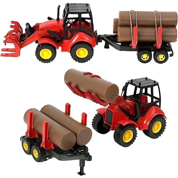 Trator com Carretinha Agromark Sortido Tora Silmar - Imagem 2