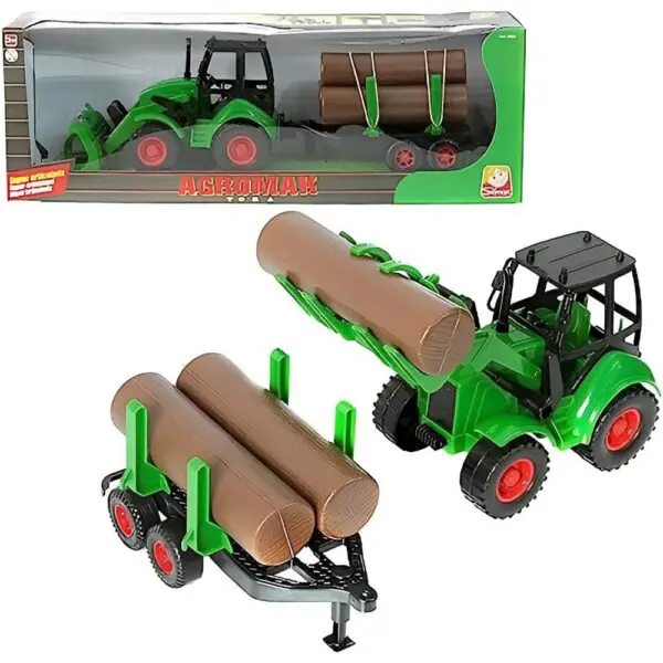 Trator com Carretinha Agromark Sortido Tora Silmar