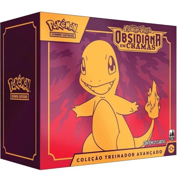 Box Treinador Avancado Pokemon 121 Cartas Obsidiana Chamas - Imagem 3