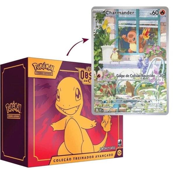 Box Treinador Avancado Pokemon 121 Cartas Obsidiana Chamas - Imagem 2
