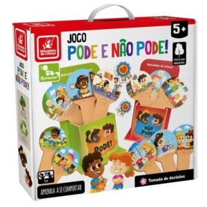 Jogo Educativo Pode e Nao Pode Madeira Brinc de Crianca