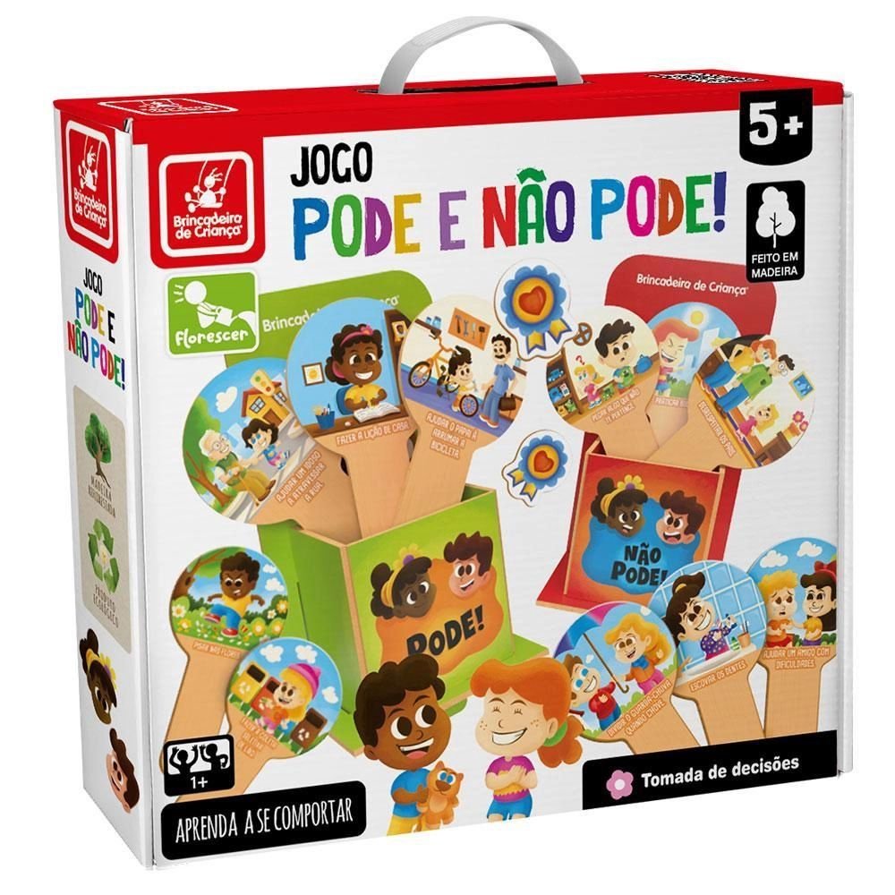 Jogo Educativo Pode e Nao Pode Madeira Brinc de Crianca – Papelaria Pigmeu