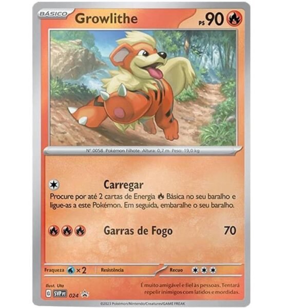 Jogo de Cartas Ev02 Growlithe Blister Triplo Copag - Imagem 2