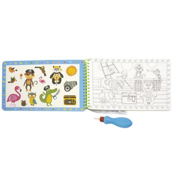 Livro de Colorir Surpresas Com Aguas Animais Todo Livro - Imagem 3