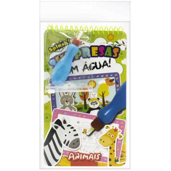 Livro de Colorir Surpresas Com Aguas Animais Todo Livro