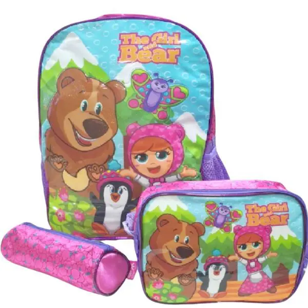 Mochila de Rodinha Urso Boneca + Lancheira + Estojo Winth - Imagem 2