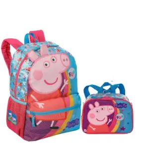 Kit de Mochila de Costas Peppa Grande M Plus Core +Lancheira