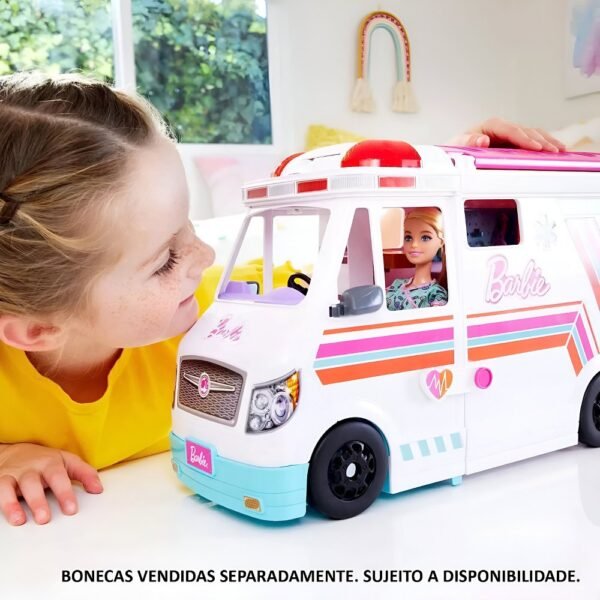 Barbie Ambulancia e Clinica Movel HKT79 - Imagem 5