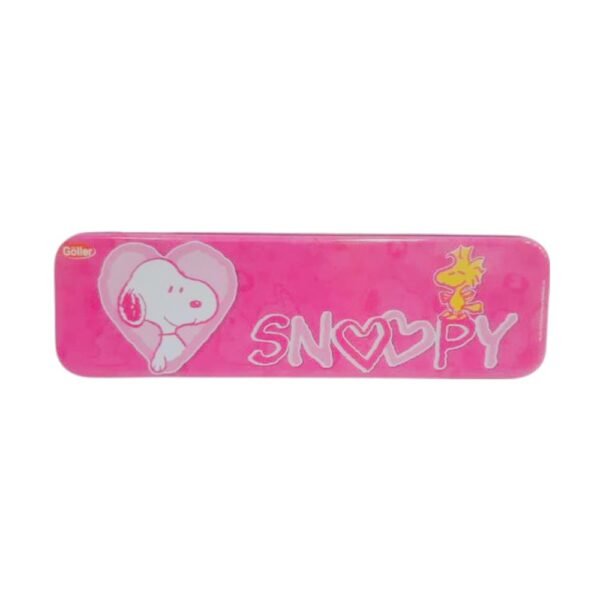 Estojo Escolar Infantil Snoopy Metal Goller