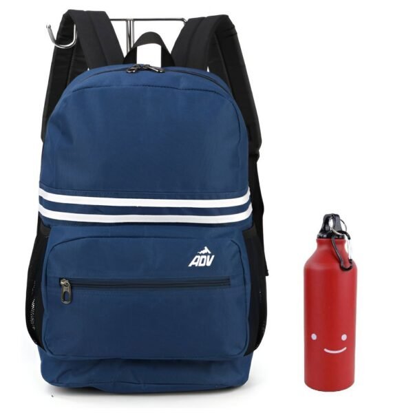 Mochila de Costas ADV Azul Juvenil MS47327 + Garrafa Netflix