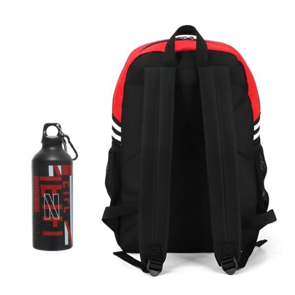 Mochila de Costas ADV Preto/Vermelho + Garrafa Netflix - Image 4