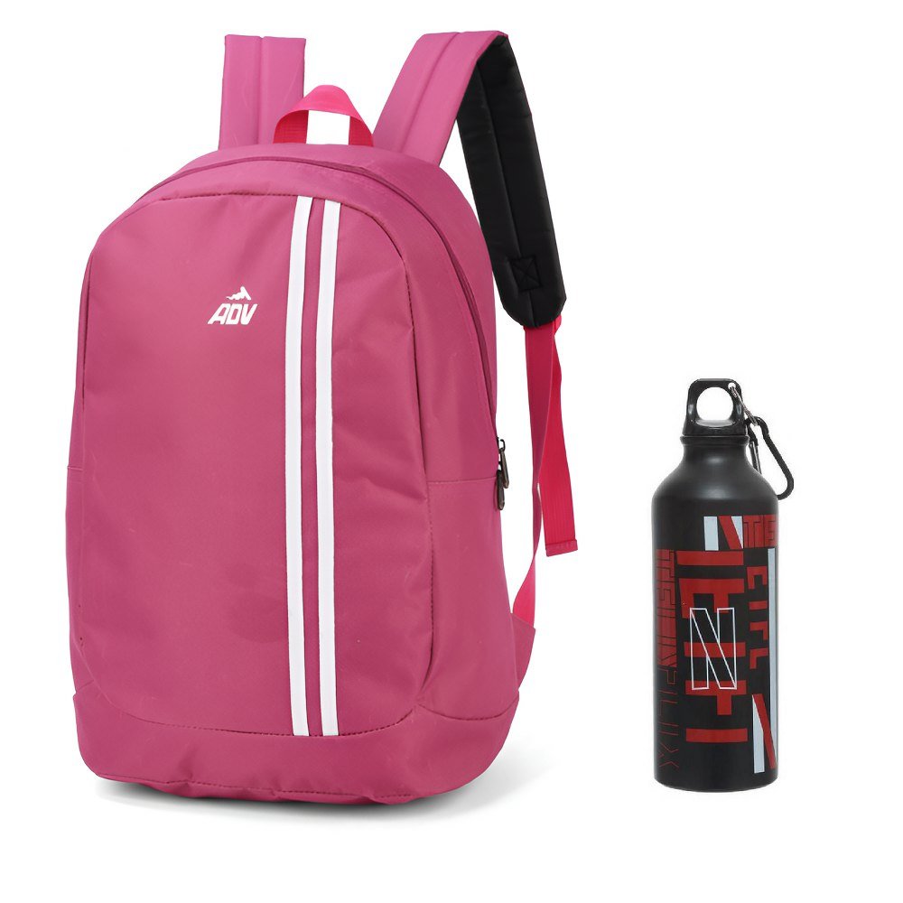 Mochila de Costas ADV Rosa + Garrafa Netflix MS47325AV - Imagem 2