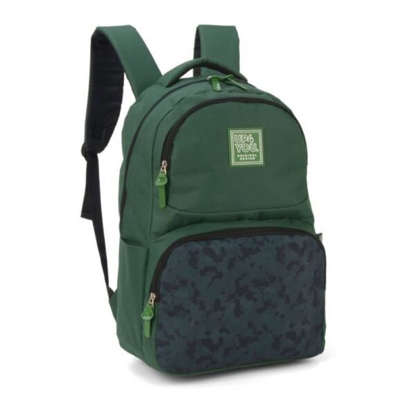 Mochila de Costas Verde Militar Laptop Up4you MJ46580 Luxcel - Imagem 2