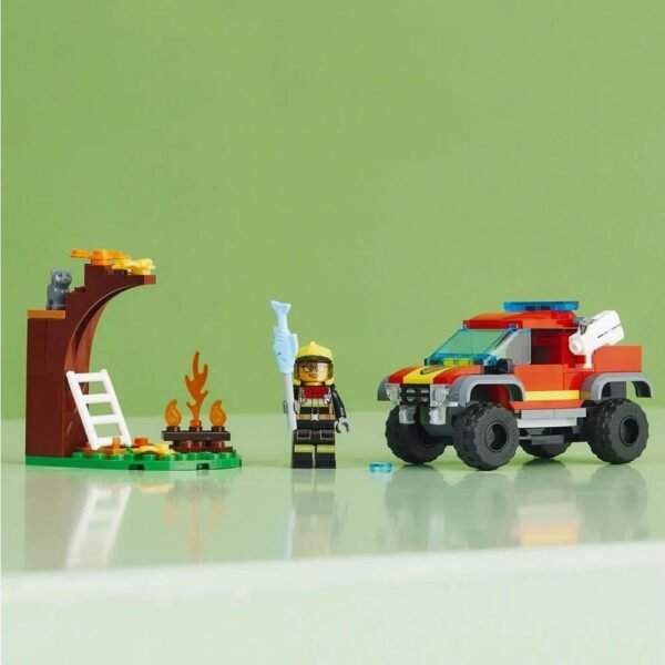 Lego City Caminhao de Bombeiros 4x4 Resgate 60393 - Image 3
