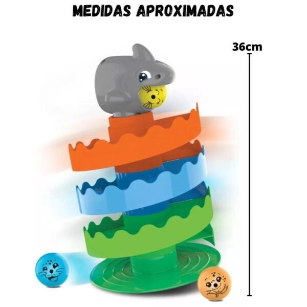 Brinquedo Infantil Gira Gira Tubarao 1239 - Elka - Imagem 3