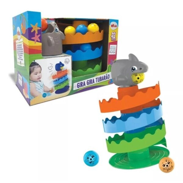 Brinquedo Infantil Gira Gira Tubarao 1239 - Elka