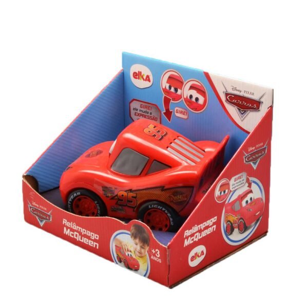 Carrinho Relampago Mcqueen Muda Expressao Disney Elka - Imagem 3