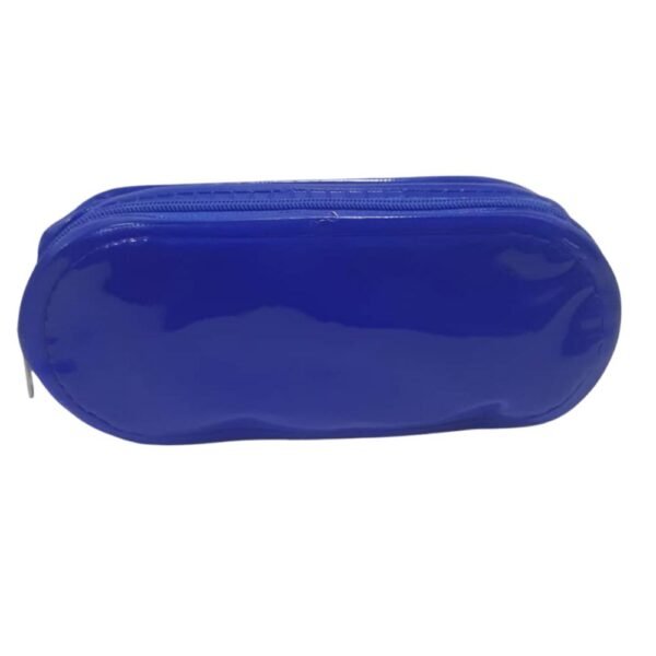 Estojo Escolar Plastico Basico Azul 2 Divisorias Trilharty