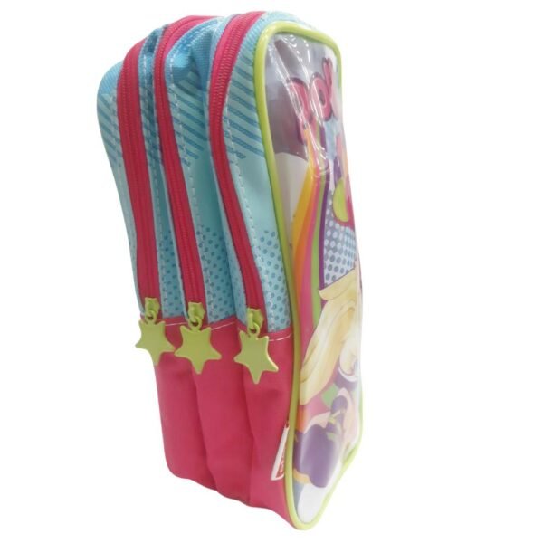 Estojo Escolar infantil Polly Pocket 3 Divisorias Sestini - Imagem 2