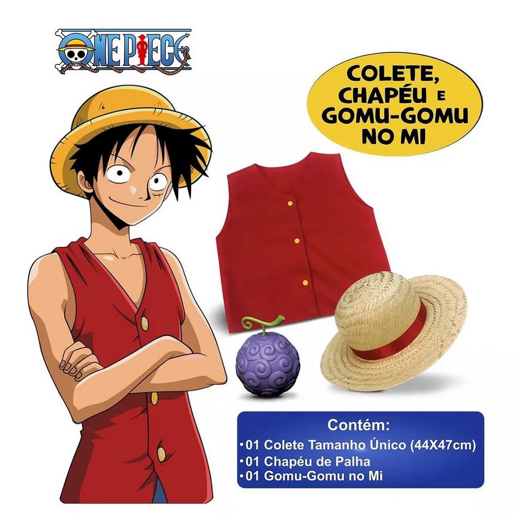 Fantasia Skin Monkey D. Luffy One Piece Elka - Imagem 2