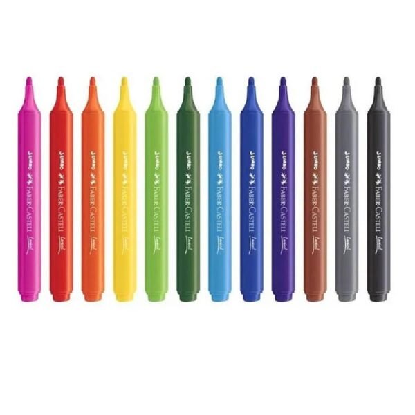 Hidrocor Faber Castell Jumbo Triangular 12 Cores - Image 2