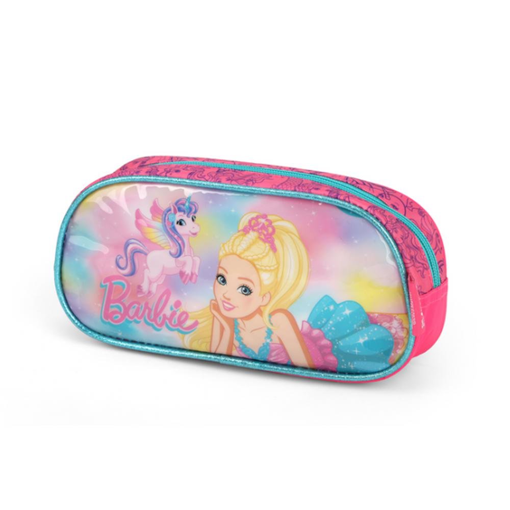 Kit Mochila De Rodinha Barbie Princesa +Lancheira +Estojo - Imagem 5