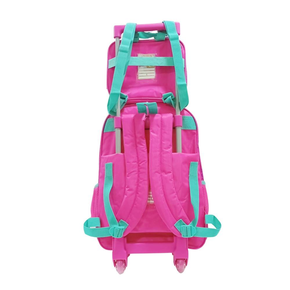 Kit Mochila De Rodinha Barbie Princesa +Lancheira +Estojo - Imagem 2
